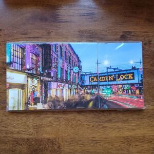 Camden Lock London UK Street Scene Wall Art, 12" X 6"